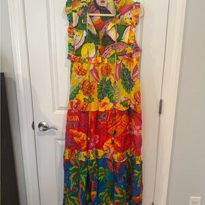 FARM Rio Colorful Tropical Maxi Dress
